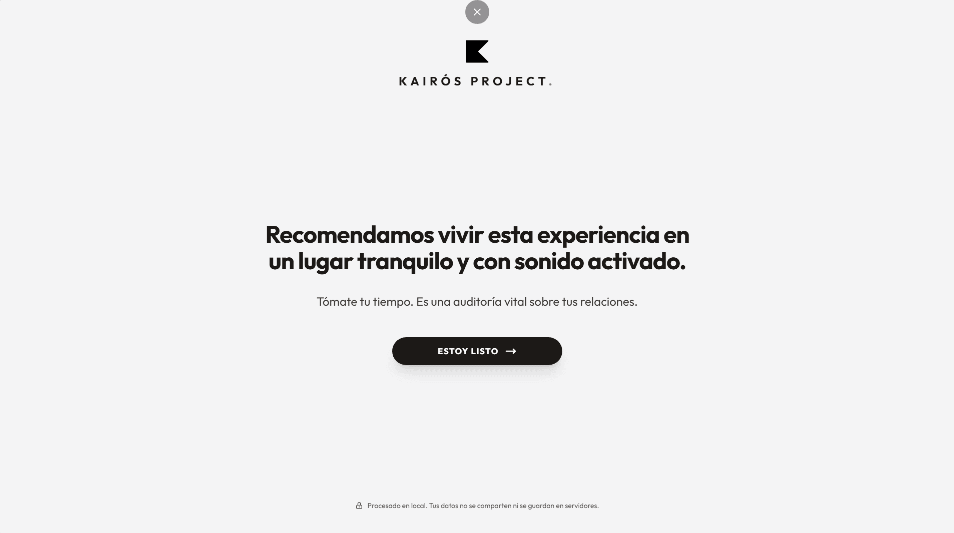 Calibración y Silencio — Kairós Project